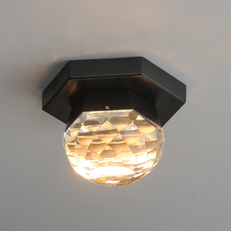 ET2 E23340-122BK Allumettes 1 Light LED Flush Mount | Black
