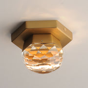 ET2 E23340-122GLD Allumettes 1 Light LED Flush Mount | Gold
