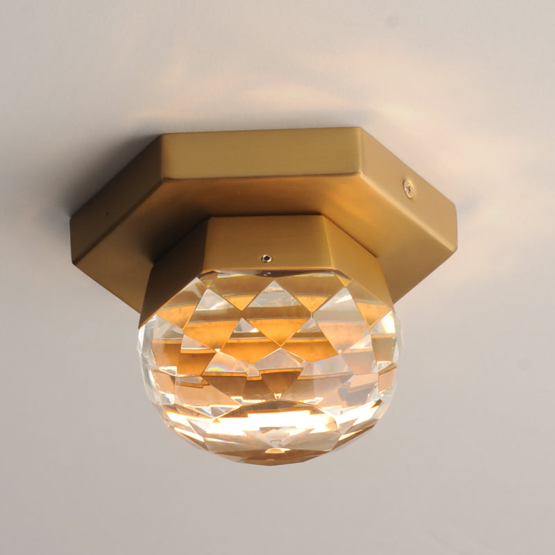 ET2 E23340-122GLD Allumettes 1 Light LED Flush Mount | Gold