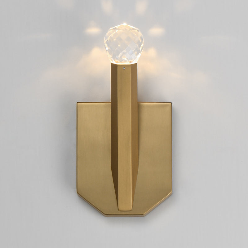 ET2 E23341-122GLD Allumettes 1 Light LED Wall Sconce | Gold