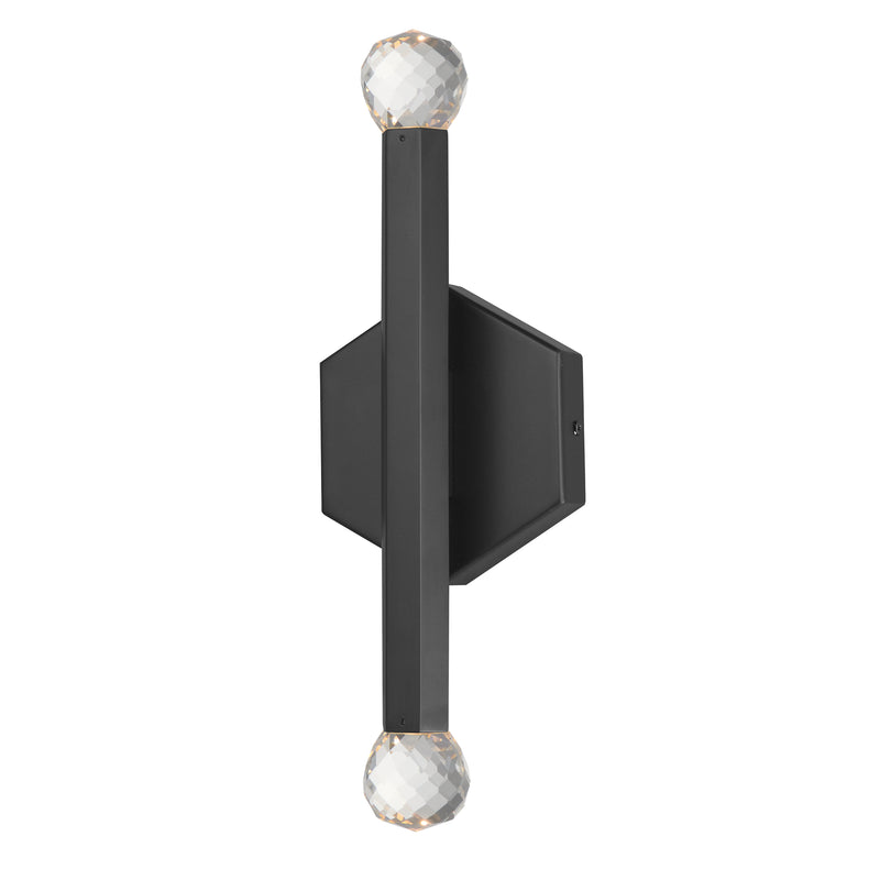 ET2 E23342-122BK Allumettes 2 Light LED Wall Sconce | Black