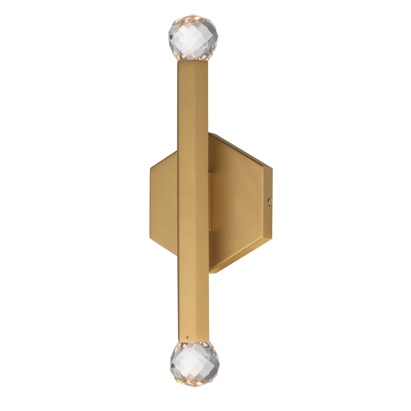 ET2 E23342-122GLD Allumettes 2 Light LED Wall Sconce | Gold