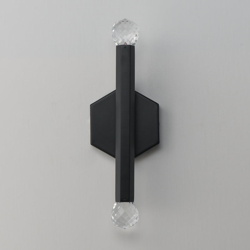 ET2 E23342-122BK Allumettes 2 Light LED Wall Sconce | Black