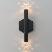 ET2 E23342-122BK Allumettes 2 Light LED Wall Sconce | Black