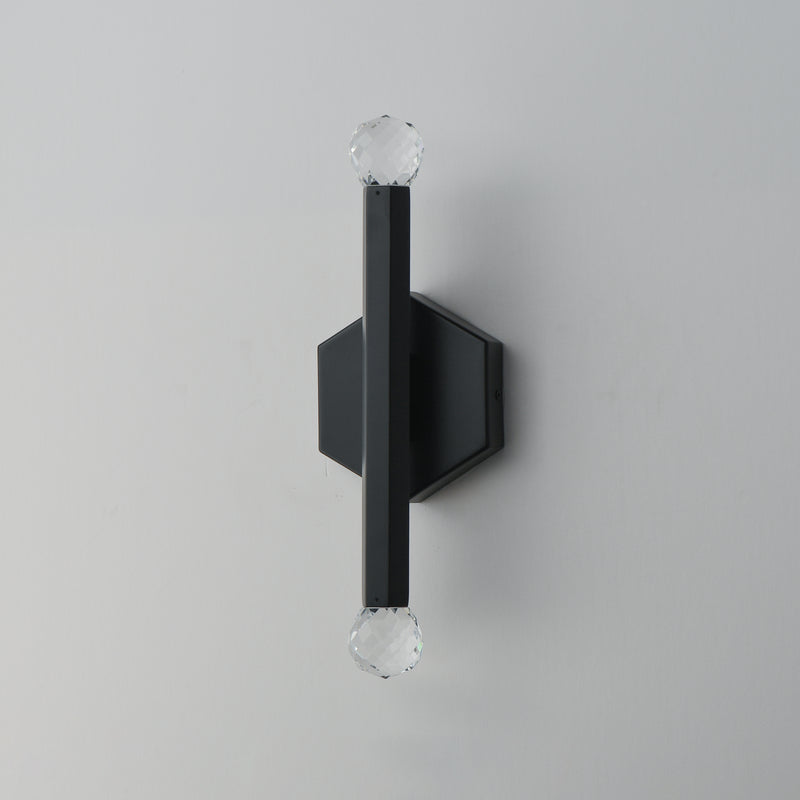 ET2 E23342-122BK Allumettes 2 Light LED Wall Sconce | Black