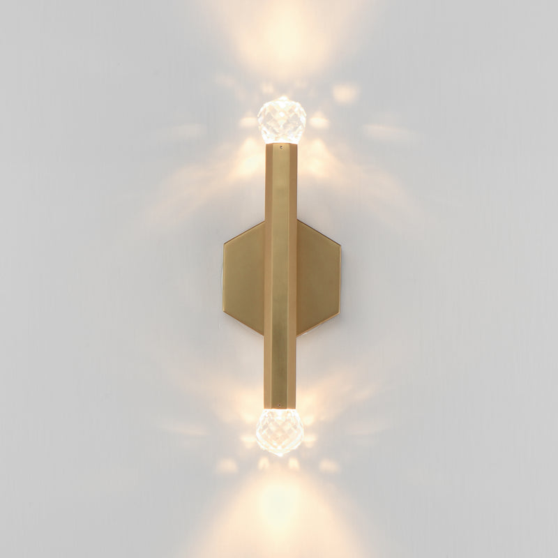 ET2 E23342-122GLD Allumettes 2 Light LED Wall Sconce | Gold