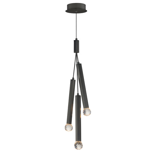 ET2 E23343-122BK Allumettes 3 Light LED Pendant | Black