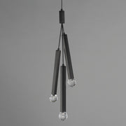ET2 E23343-122BK Allumettes 3 Light LED Pendant | Black