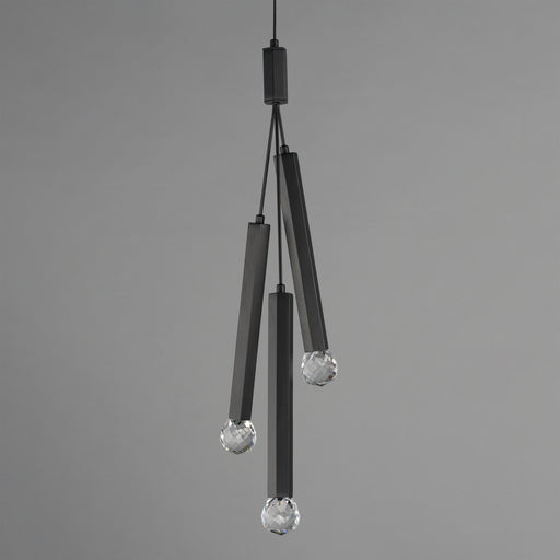ET2 E23343-122BK Allumettes 3 Light LED Pendant | Black