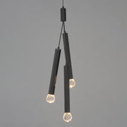 ET2 E23343-122BK Allumettes 3 Light LED Pendant | Black