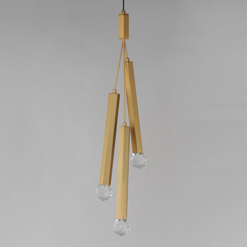 ET2 E23343-122GLD Allumettes 3 Light LED Pendant | Gold