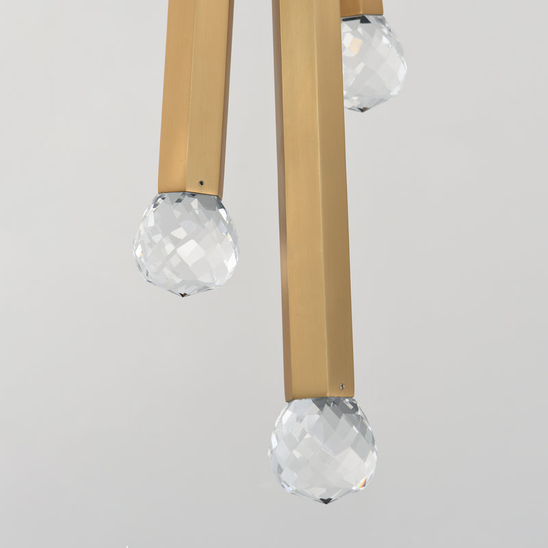 ET2 E23343-122GLD Allumettes 3 Light LED Pendant | Gold