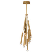ET2 E23347-122GLD Allumettes 12 Light LED Pendant | Gold