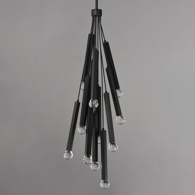 ET2 E23347-122BK Allumettes 12 Light LED Pendant | Black