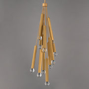 ET2 E23347-122GLD Allumettes 12 Light LED Pendant | Gold