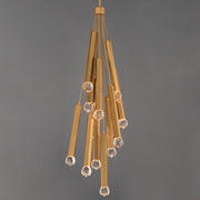 ET2 E23347-122GLD Allumettes 12 Light LED Pendant | Gold
