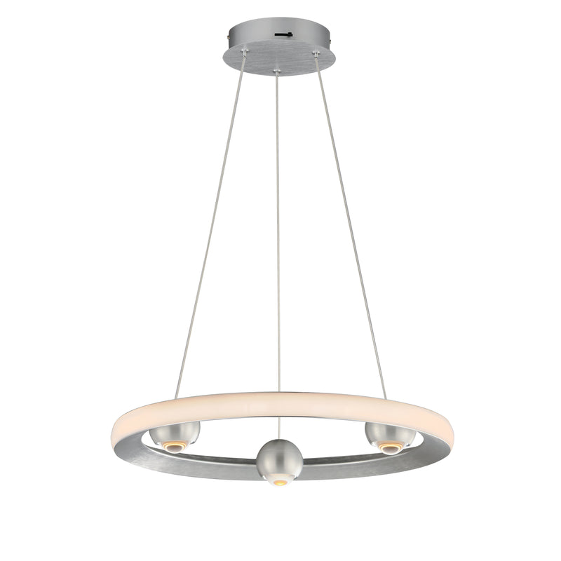 ET2 E23511-AL Nodes 18" LED Pendant CCT Select | Brushed Aluminum