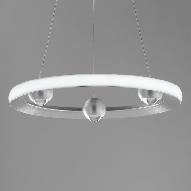 ET2 E23511-AL Nodes 18" LED Pendant CCT Select | Brushed Aluminum
