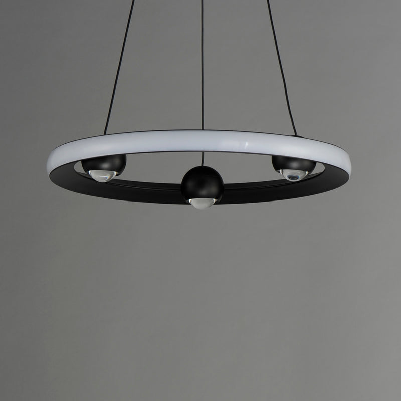 ET2 E23511-BK Nodes 18" LED Pendant CCT Select | Black