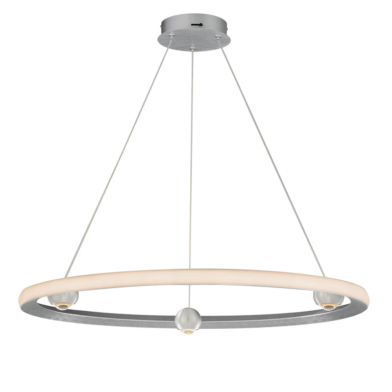 ET2 E23513-AL Nodes 32" LED Pendant CCT Select | Brushed Aluminum