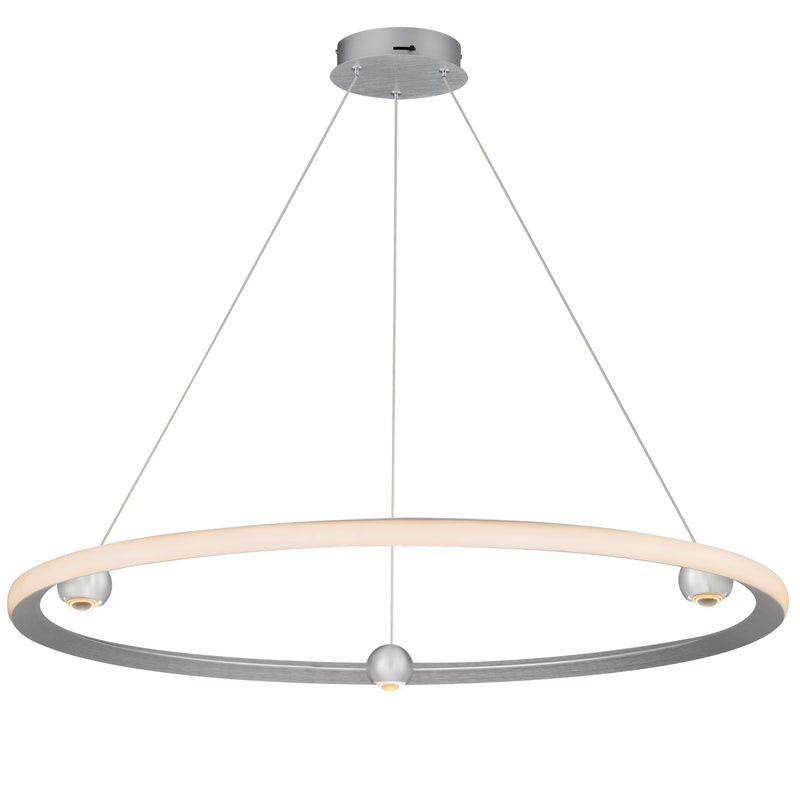 ET2 E23514-AL Nodes 40" LED Pendant CCT Select | Brushed Aluminum