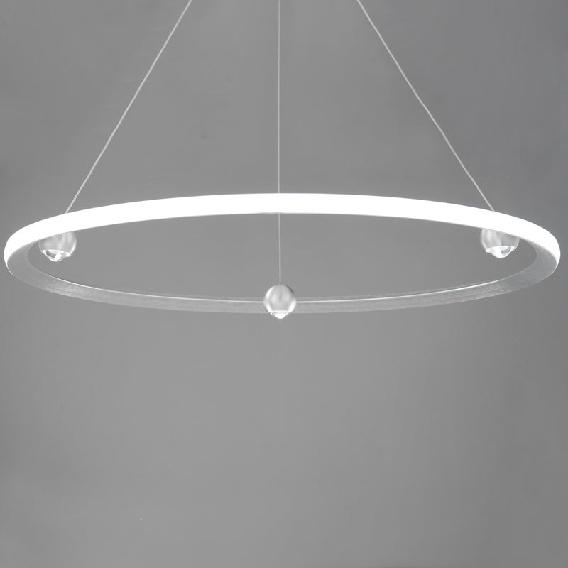 ET2 E23514-AL Nodes 40" LED Pendant CCT Select | Brushed Aluminum