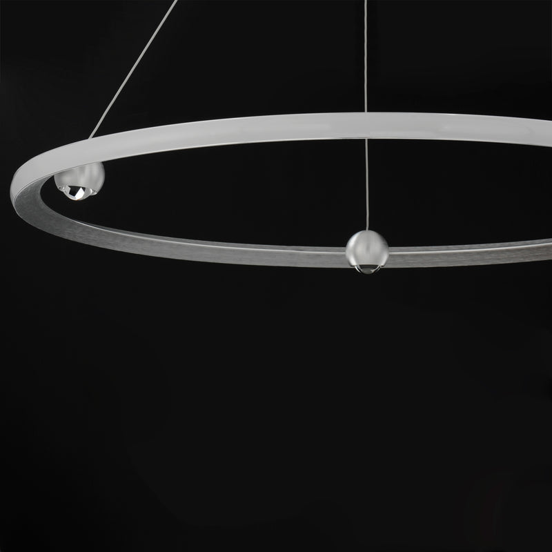 ET2 E23514-AL Nodes 40" LED Pendant CCT Select | Brushed Aluminum