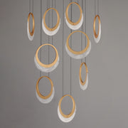 ET2 E23918-112GLD Lyra 9 Light LED Pendant | Gold