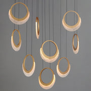 ET2 E23918-112GLD Lyra 9 Light LED Pendant | Gold