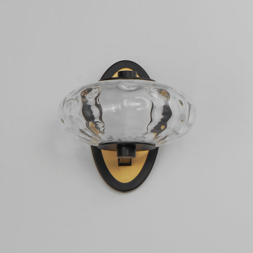 ET2 E24030-24BKNAB Amulet 1 Light LED Wall Sconce | Black / Natural Aged Brass