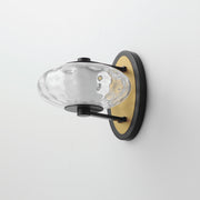 ET2 E24030-24BKNAB Amulet 1 Light LED Wall Sconce | Black / Natural Aged Brass
