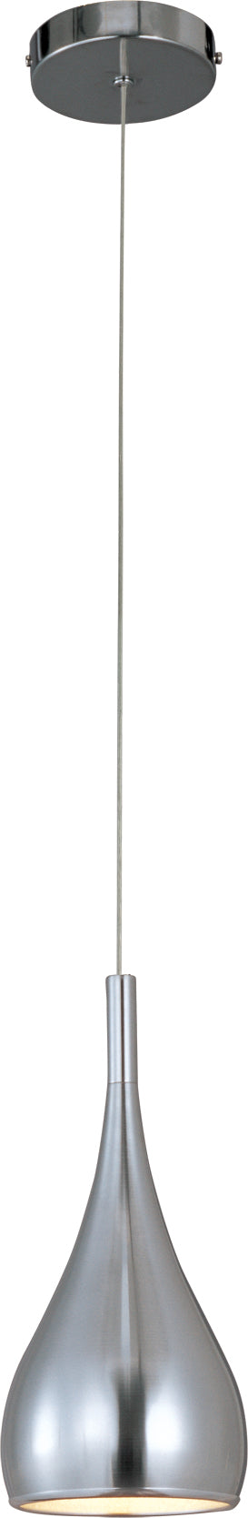 ET2 E24055-SN Teardrop 1 Light Pendant | Satin Nickel