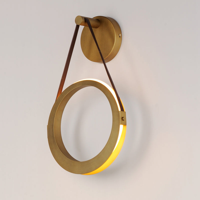 ET2 E24080-NAB Tether 1 Light LED Wall Sconce | Natural Aged Brass