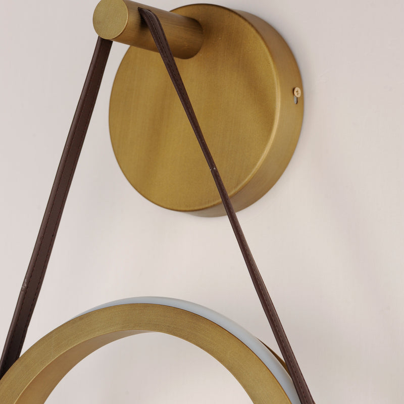 ET2 E24080-NAB Tether 1 Light LED Wall Sconce | Natural Aged Brass