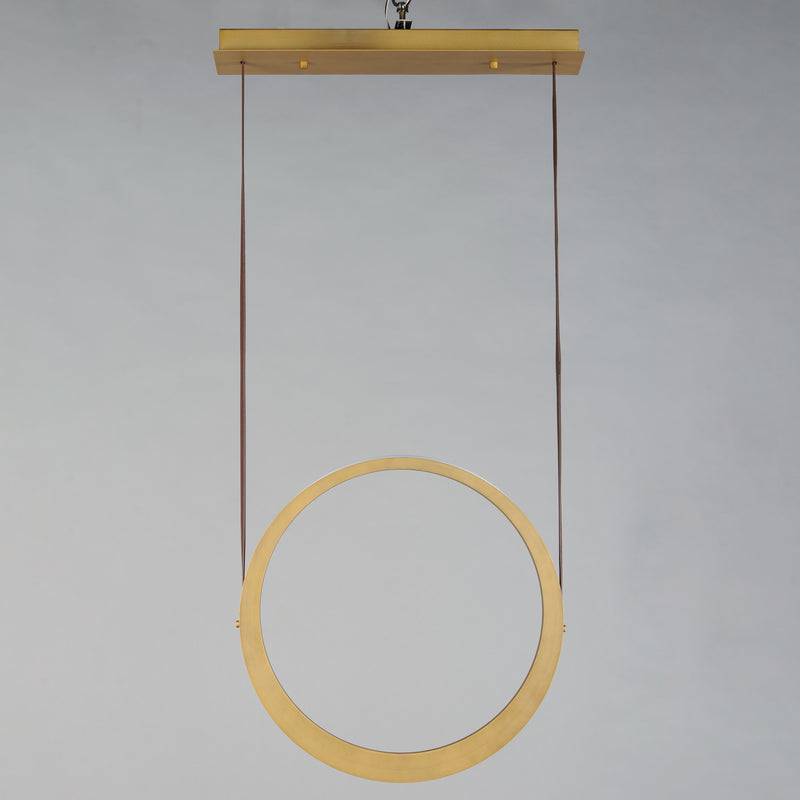 ET2 E24081-NAB Tether 1 Light LED Pendant | Natural Aged Brass