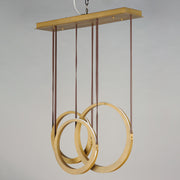 ET2 E24083-NAB Tether 3 Light LED Pendant | Natural Aged Brass