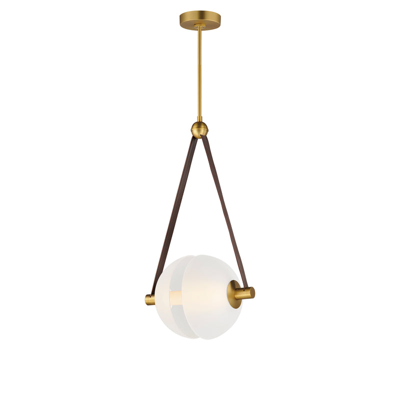 ET2 E24088-90NAB Dispatch 17" LED Pendant | Natural Aged Brass
