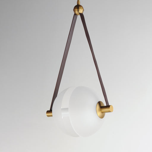 ET2 E24088-90NAB Dispatch 17" LED Pendant | Natural Aged Brass