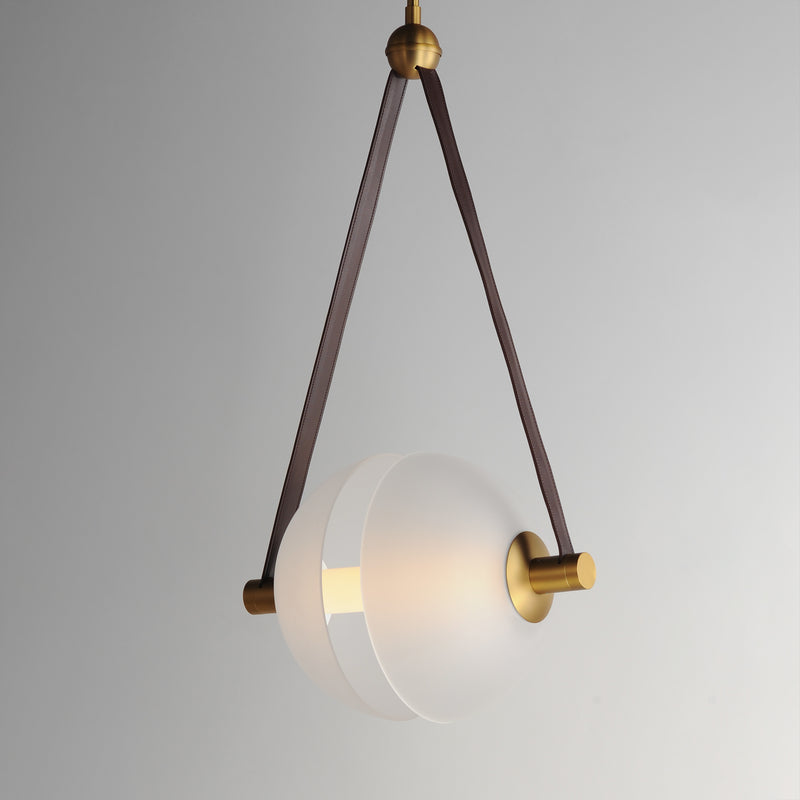 ET2 E24088-90NAB Dispatch 17" LED Pendant | Natural Aged Brass