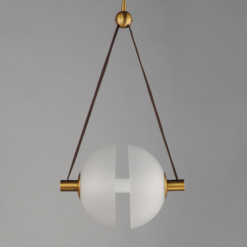 ET2 E24088-90NAB Dispatch 17" LED Pendant | Natural Aged Brass