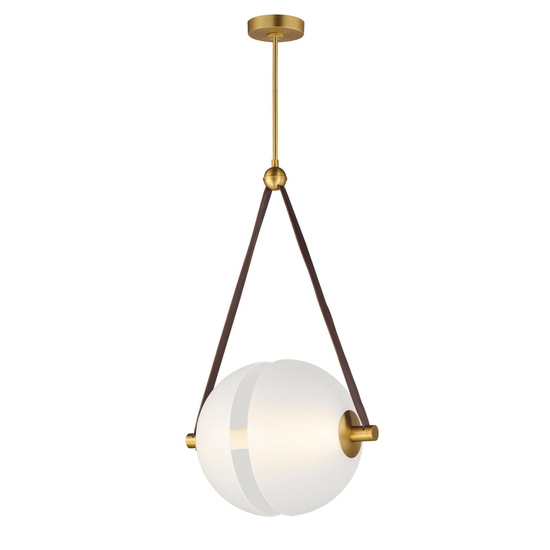 ET2 E24089-90NAB Dispatch 21" LED Pendant | Natural Aged Brass