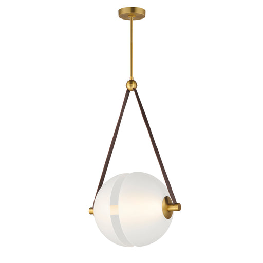 ET2 E24089-90NAB Dispatch 21" LED Pendant | Natural Aged Brass