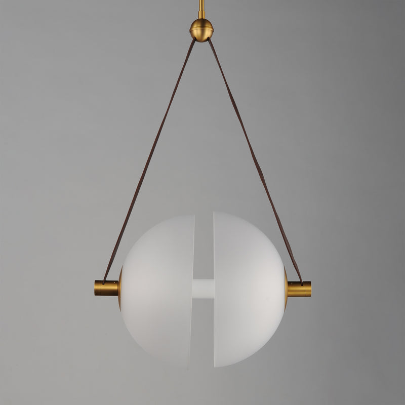 ET2 E24089-90NAB Dispatch 21" LED Pendant | Natural Aged Brass