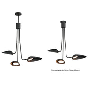 ET2 E24093-BK Marsh 3 Light LED Pendant | Black