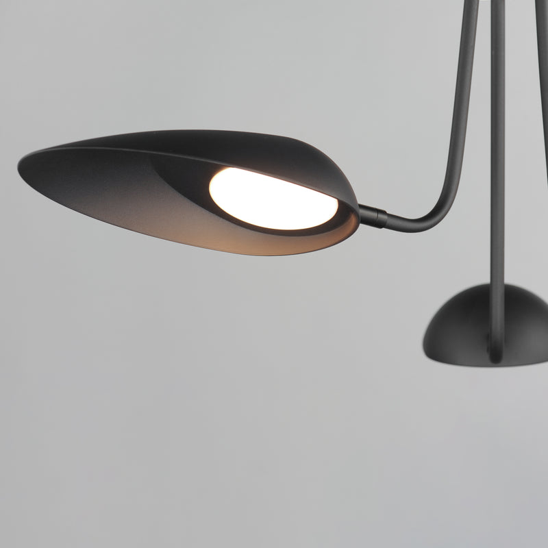 ET2 E24093-BK Marsh 3 Light LED Pendant | Black
