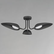 ET2 E24094-BK Marsh 3 Light LED Semi Flush Mount | Black