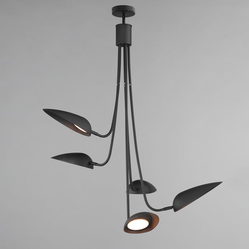 ET2 E24095-BK Marsh 5 Light LED Pendant | Black