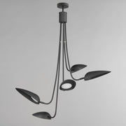 ET2 E24095-BK Marsh 5 Light LED Pendant | Black