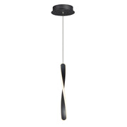 ET2 E24151-BK Pirouette 1 Light LED Pendant | Black