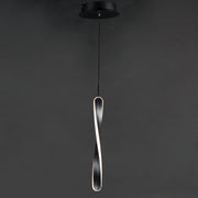ET2 E24151-BK Pirouette 1 Light LED Pendant | Black
